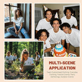 5 PCS Unisex Sublimation Blanks Bulk Polyester T Shirts - White